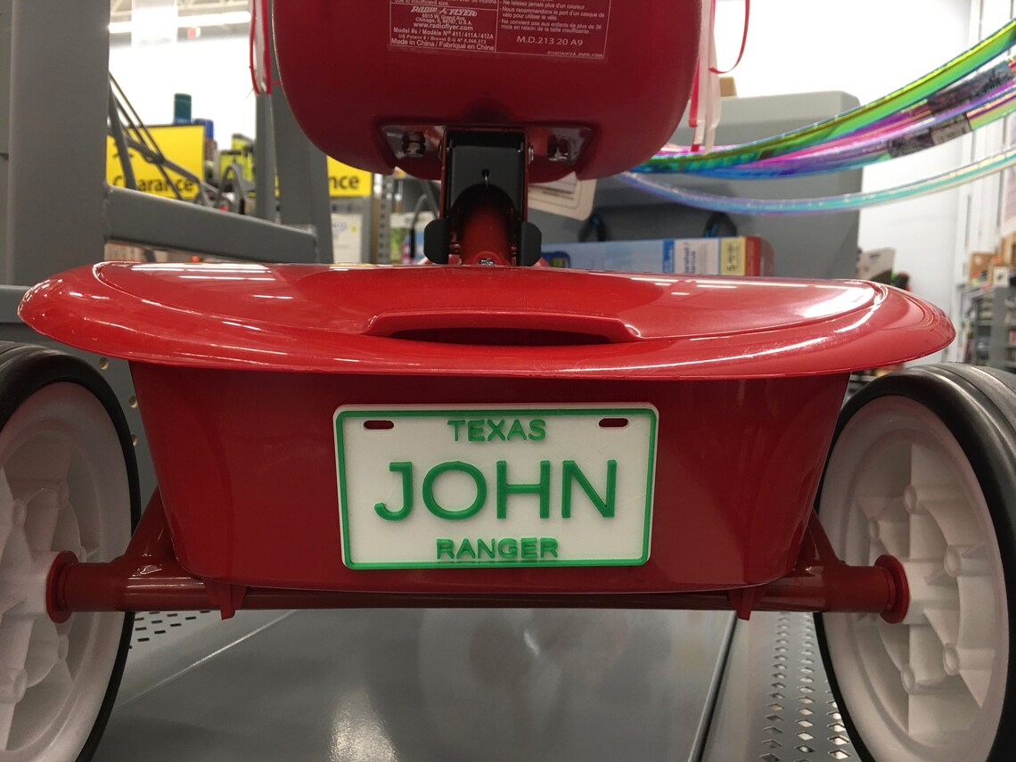 Personalized Kids License Plate Custom Toy Car Name Bike Etsy