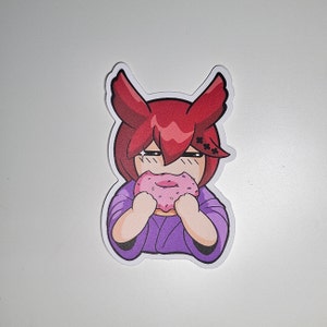 G&#39;raha Tia Final Fantasy XIV 3 Inch Vinyl Matte Sticker