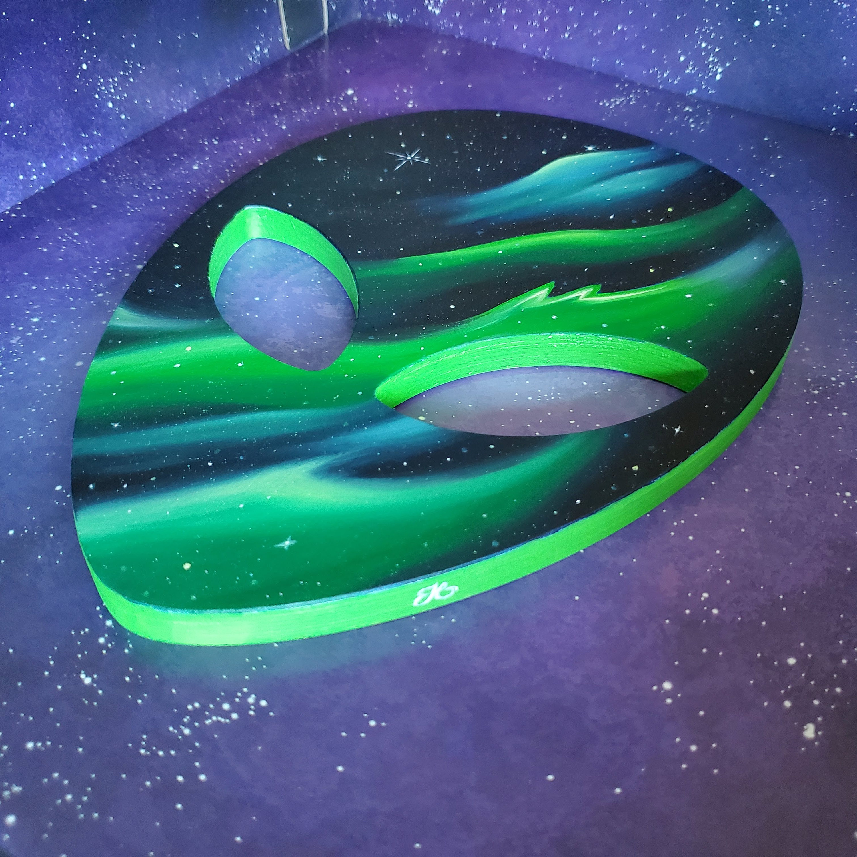 Alien Nebula Original Oil Painting on Wood Panel - Etsy