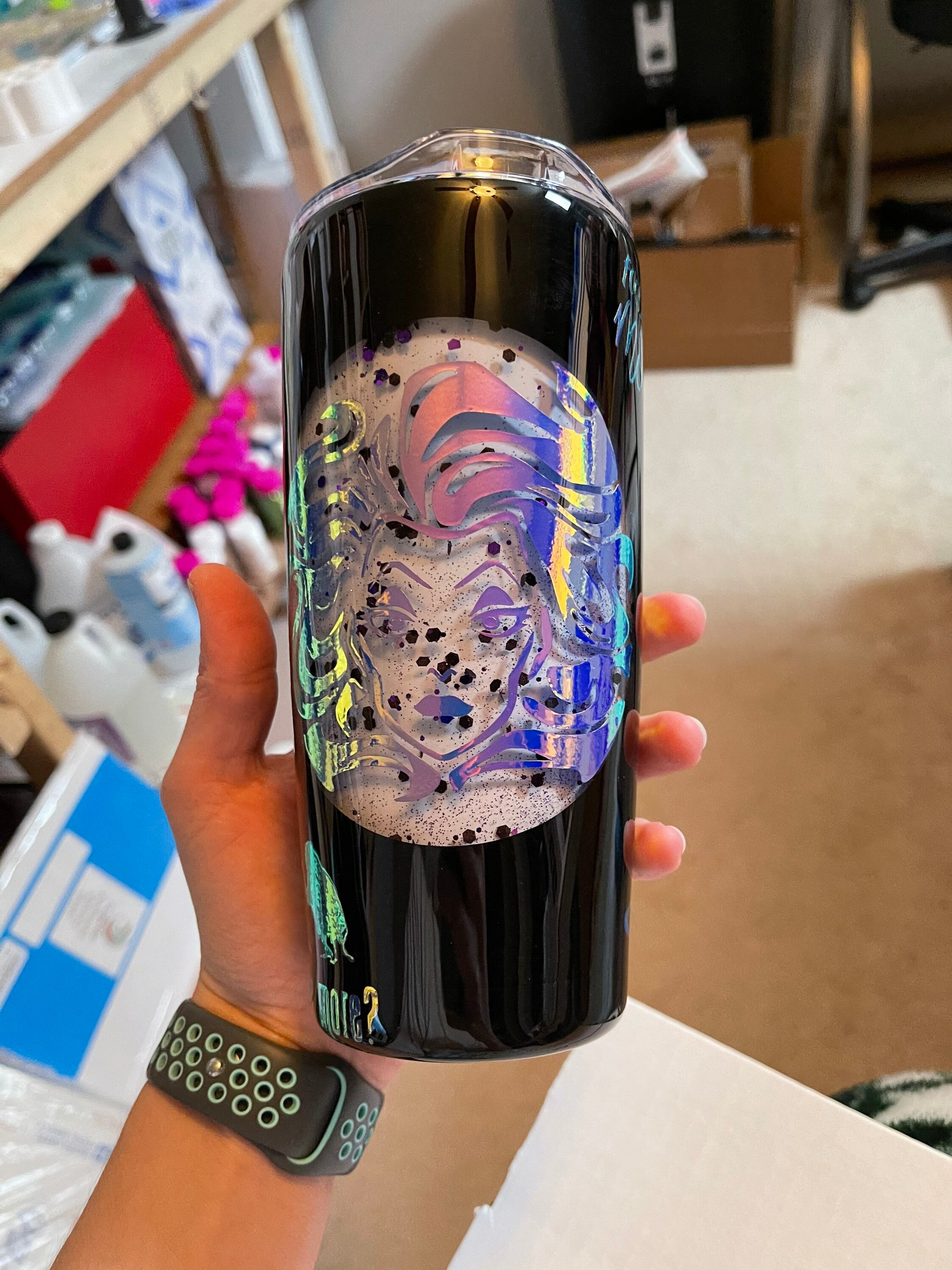 Custom Glitter Snow Globe Tumbler Etsy UK