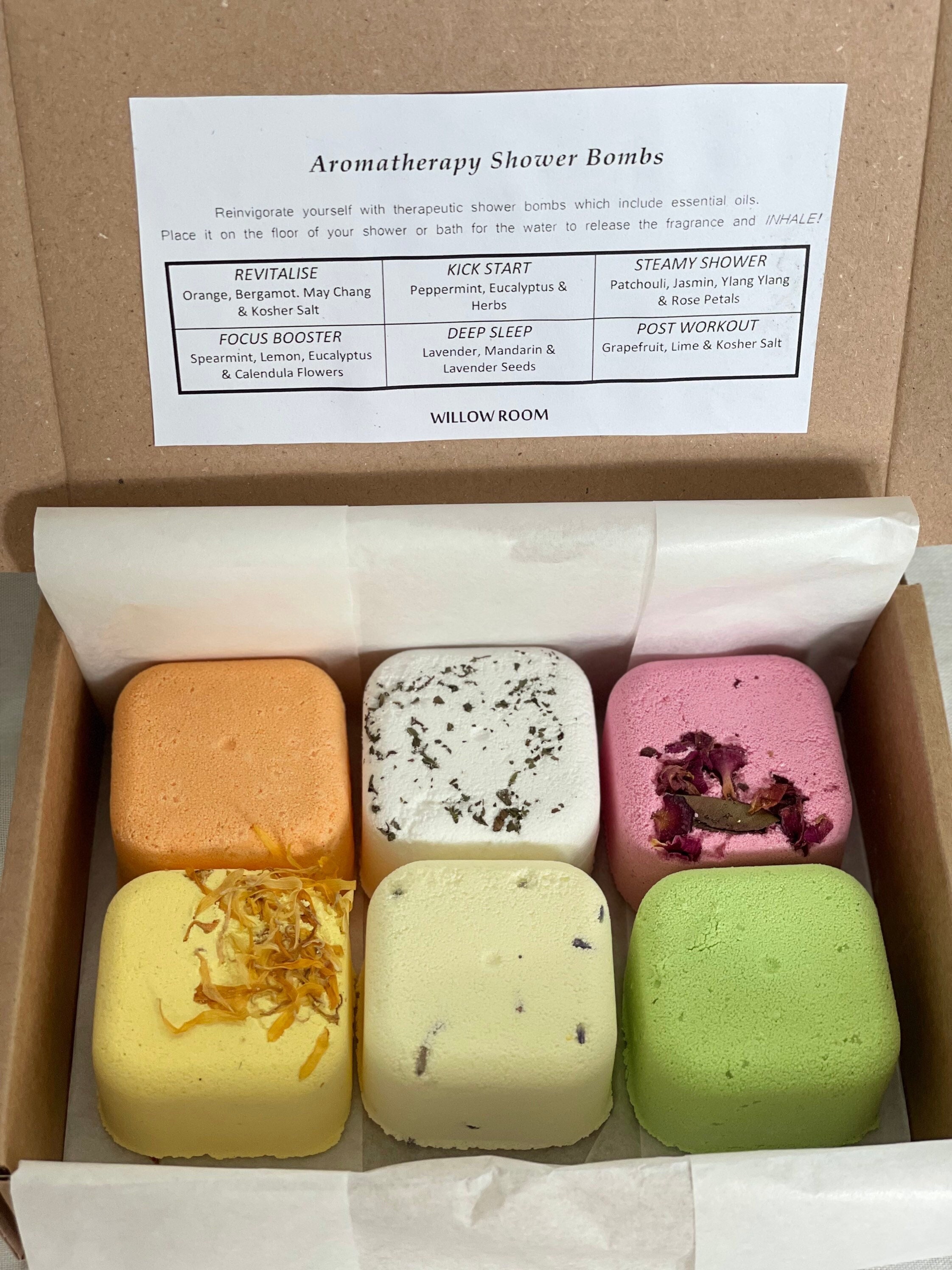 Shower Bombs shower steamers 6 Aromatherapy with Essential Etsy