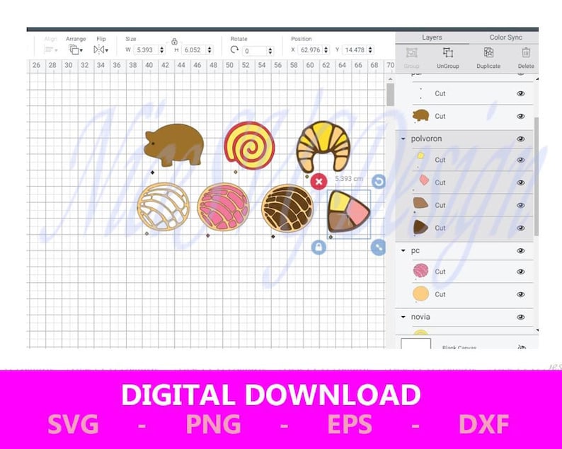 Download Mexican Sweet Bread SVG Bundle for DIY Projects | Etsy