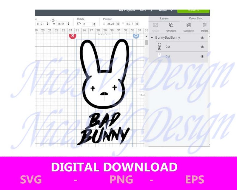 Download Bad Bunny SVG Cut Files Bundle | Etsy