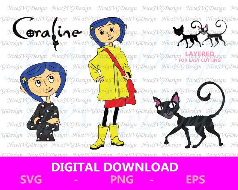 Download Coraline Svg Bundle | Etsy
