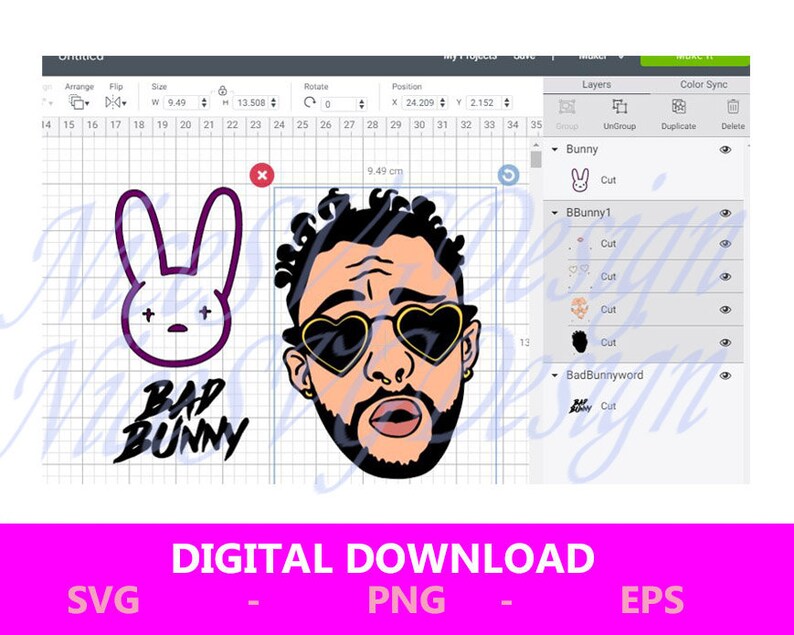 Download Bad Bunny Svg Cut Files Bundle for DIY Projects | Etsy