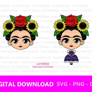 Download Frida Kahlo Svg Frida Kahlo Design Etsy