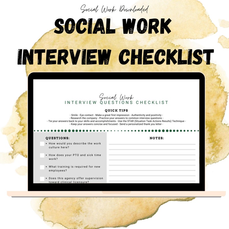 essay about social work interview