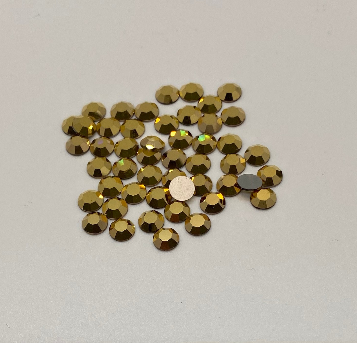 BULK HOTFIX DMC Aurum Gold Glass Rhinestones 