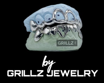 Joker grillz, custom madness cuts open faced grillz with joker style (Silver 925 - 14K Gold), fast process, FREE shipping by Grillz jewelry