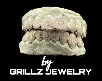 Custom Silver Grillz: Free Diamond Sparkles & Mold Kit