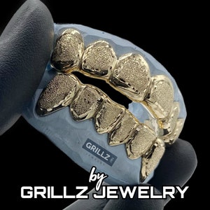 Gold teeth custom fit grillz, free diamond dust, free perm cuts, fast 3 days done high quality, Silver 925 14K Gold FREE shipping