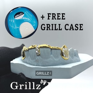Grillz solid frames, Shiny Custom Grillz, Gold Teeth, Free Grillz Case, Free mold kits, Express Shipping, Fast Turnaround for Urgent Needs