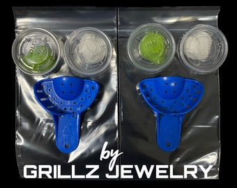 Grillz Mold Kits / Dental Mold Kits for Custom Fit Grillz with One Extra Given plus FREE Shipping & Easy Instruction by GRILLZJEWELRY
