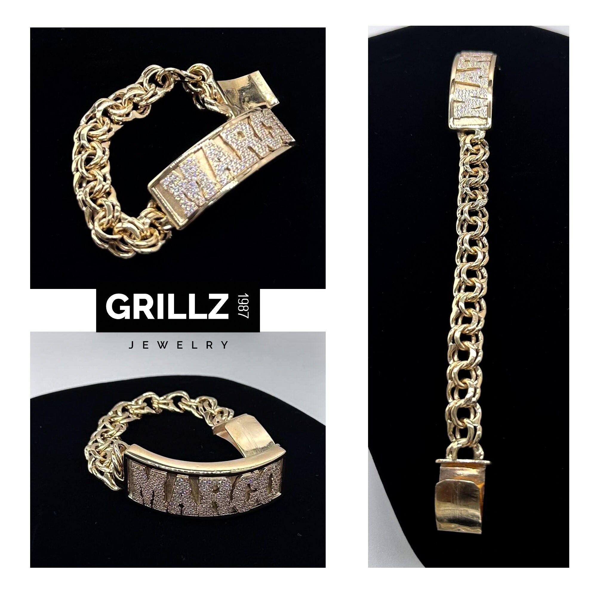 VINNY 03/BRACELET/GOLD.K10/GRILLZ JEWELZ