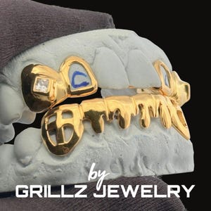 925 Solid Sterling Silver Drip Style Grillz – No Stone, Silver