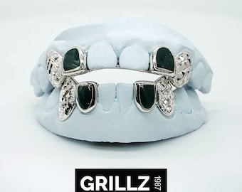 Iced Out Grillz: Custom Enamel Teeth Jewelry, Mold Kit Included
