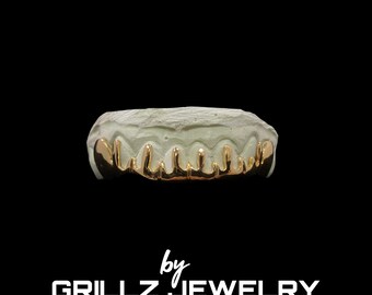 Custom 3D Dripping Grillz: Silver, 10K, 14K Gold