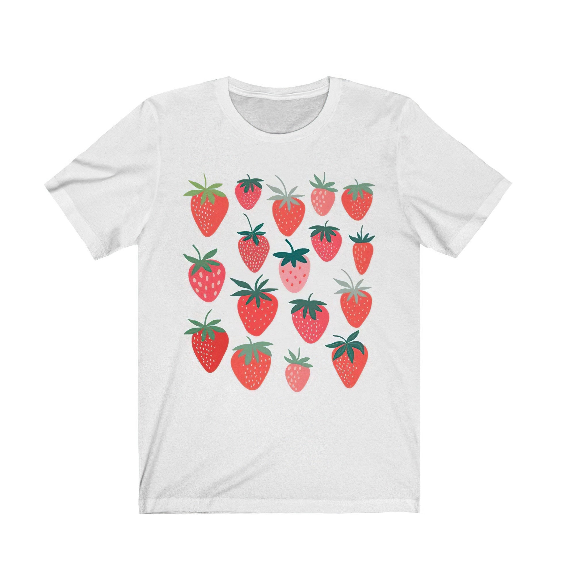 Lovely Strawberry Shirt Strawberry Clothing Strawberries Etsy