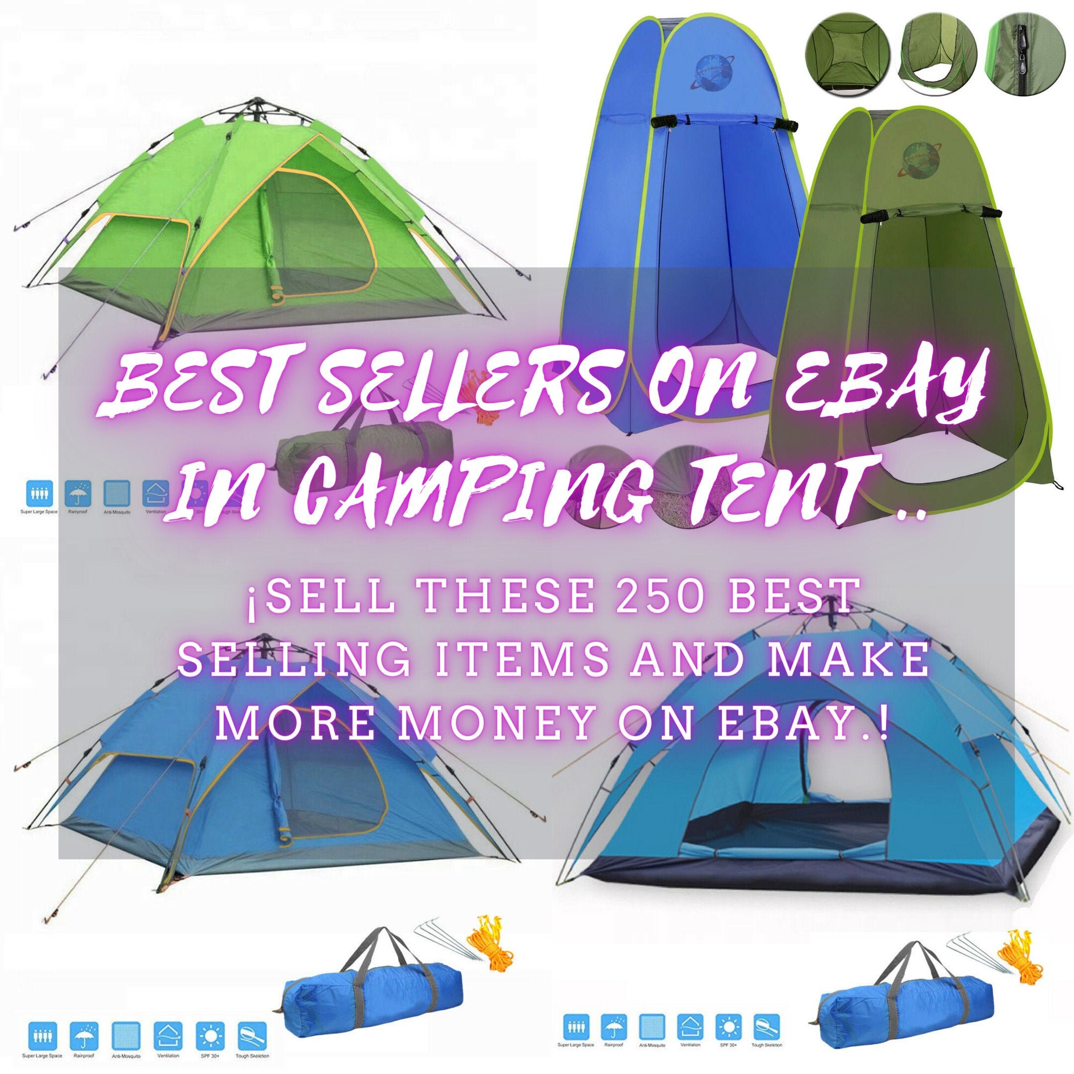 Best Sellers on Ebay in CAMPING TENT. earn money selling these Etsy