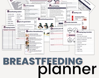 Breastfeeding planner, Baby tracker, Newborn planner, Breastfeeding Log, New mom planner. Baby Planner, Feeding Tracker, Newborn tracker