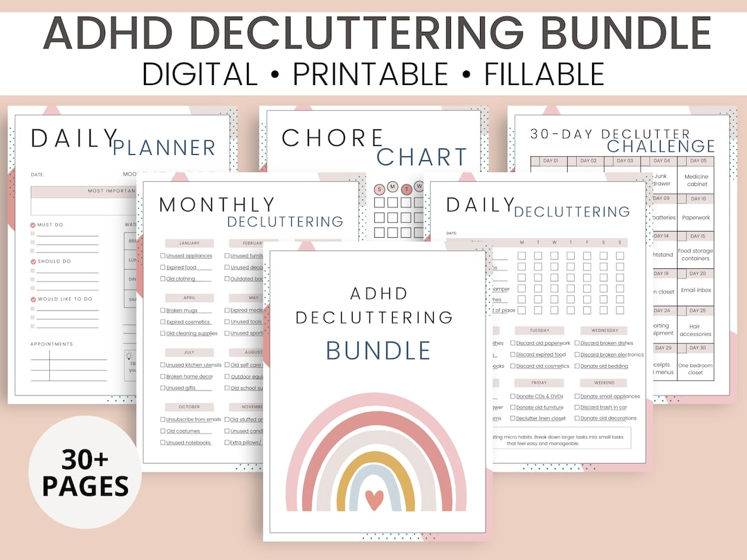 adhd-decluttering-checklists-30-day-decluttering-challenge-home