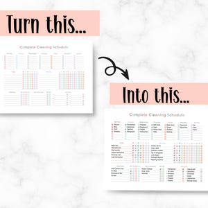 Editable daily, weekly, monthly, quarterly, and annual cleaning checklist