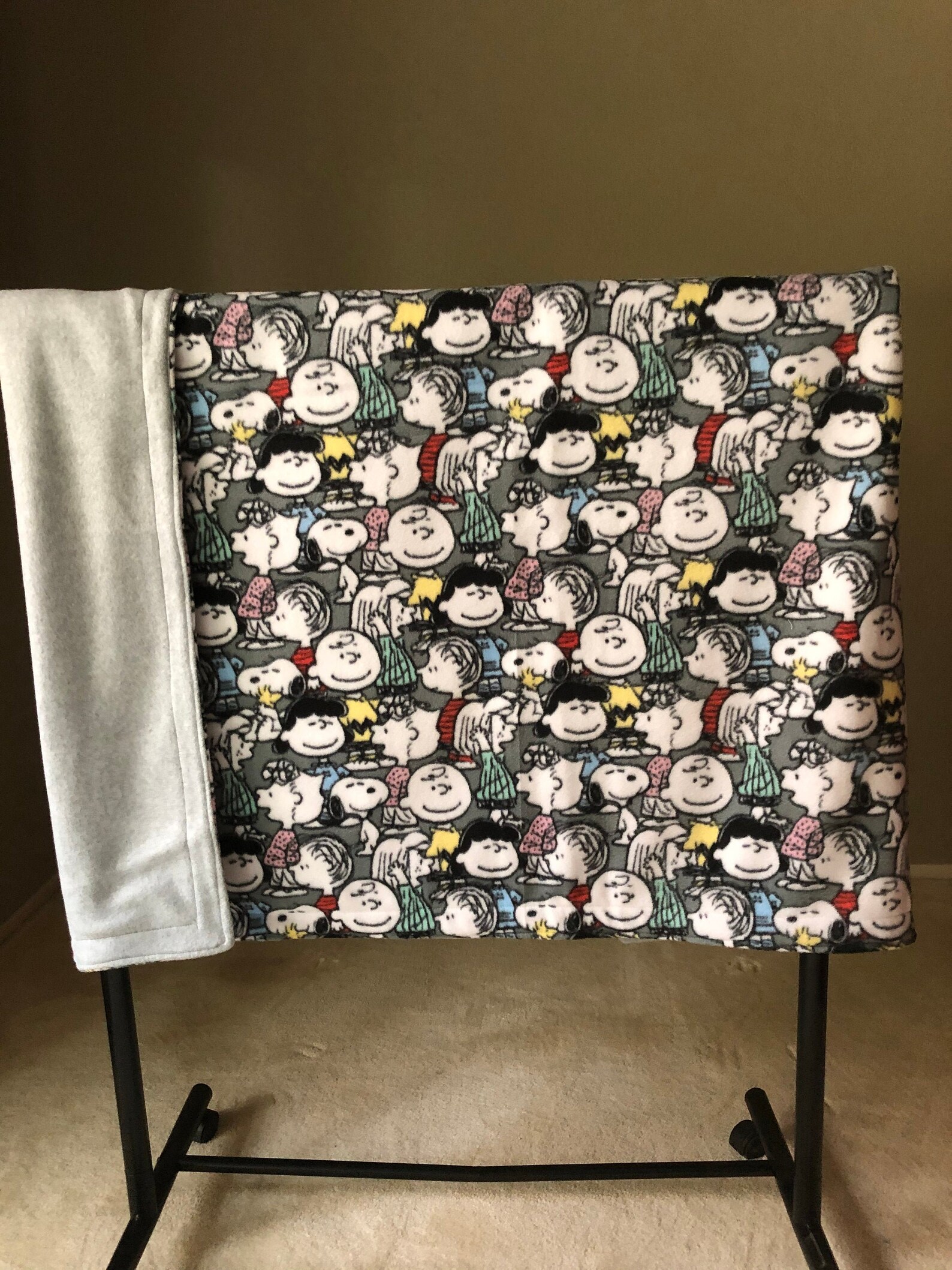 Snoopy Fleece Blanket Etsy