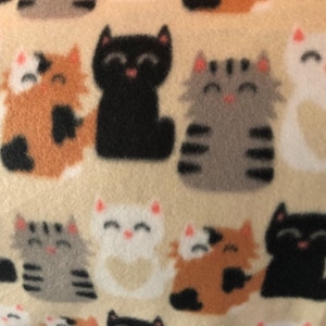 Neutral Double Fleece Cat Blanket