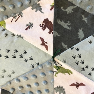Sage Green Dinosaur Quilt