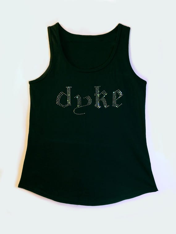 Dyke Tank - MUNA Inspired Rhinestone Tank Top - Etsy