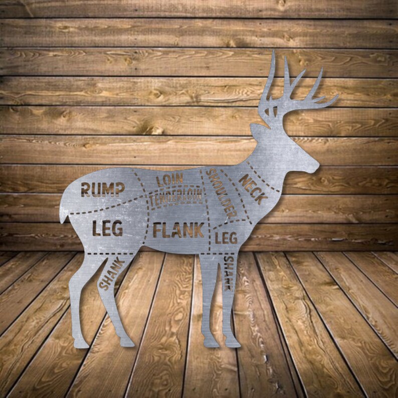 Deer Camp Metal Hunting Sign Metal Wall Art Deer Camp Sign Etsy