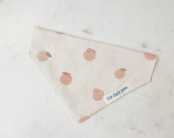 Feelin' Peachy - Dog Bandana | Dog Neckwear | Dog Accessories | Cute Dog Accessories | Peaches | Made to Order |