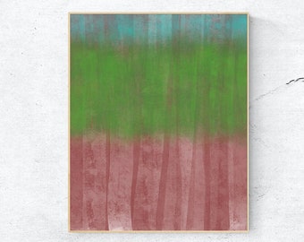 Modern Art Abstract Printable Fine Abstract Art Boho Abstract Blue Green on Purple Abstract design Art Rothko Inspired Abstract Art