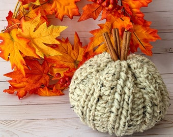 PDF Crochet Pumpkin Pattern; Chunky Ribbed Pumpkin Crocht Pattern; Cozy Crochet Pumpkin Pattern; Crochet Halloween Pumpkin