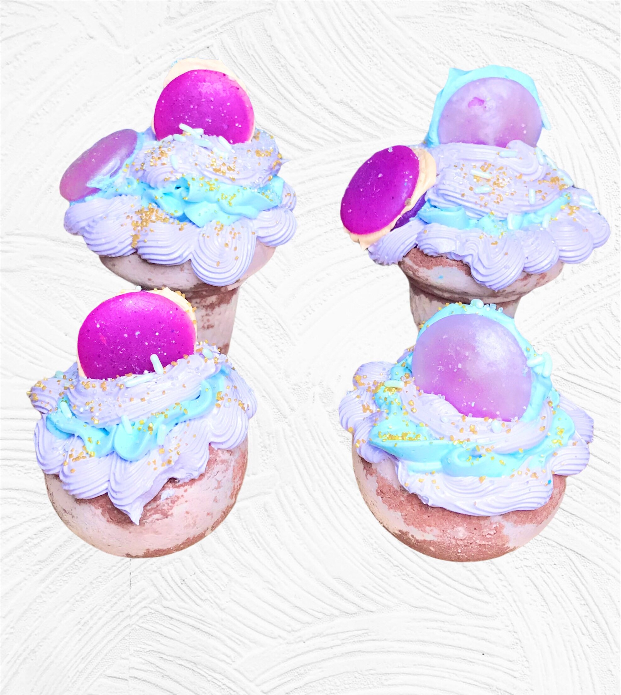 XXL Macaroon Themed Ice Cream Bath Bombs with Whipped Soap Etsy