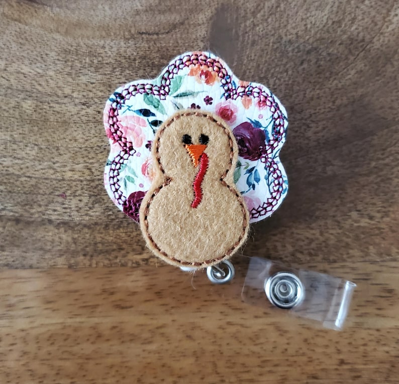 Fall Badge Reel Badge Reel Office Badge Reel Turkey Badge Reel | Nurse Badge Reel ID Holder