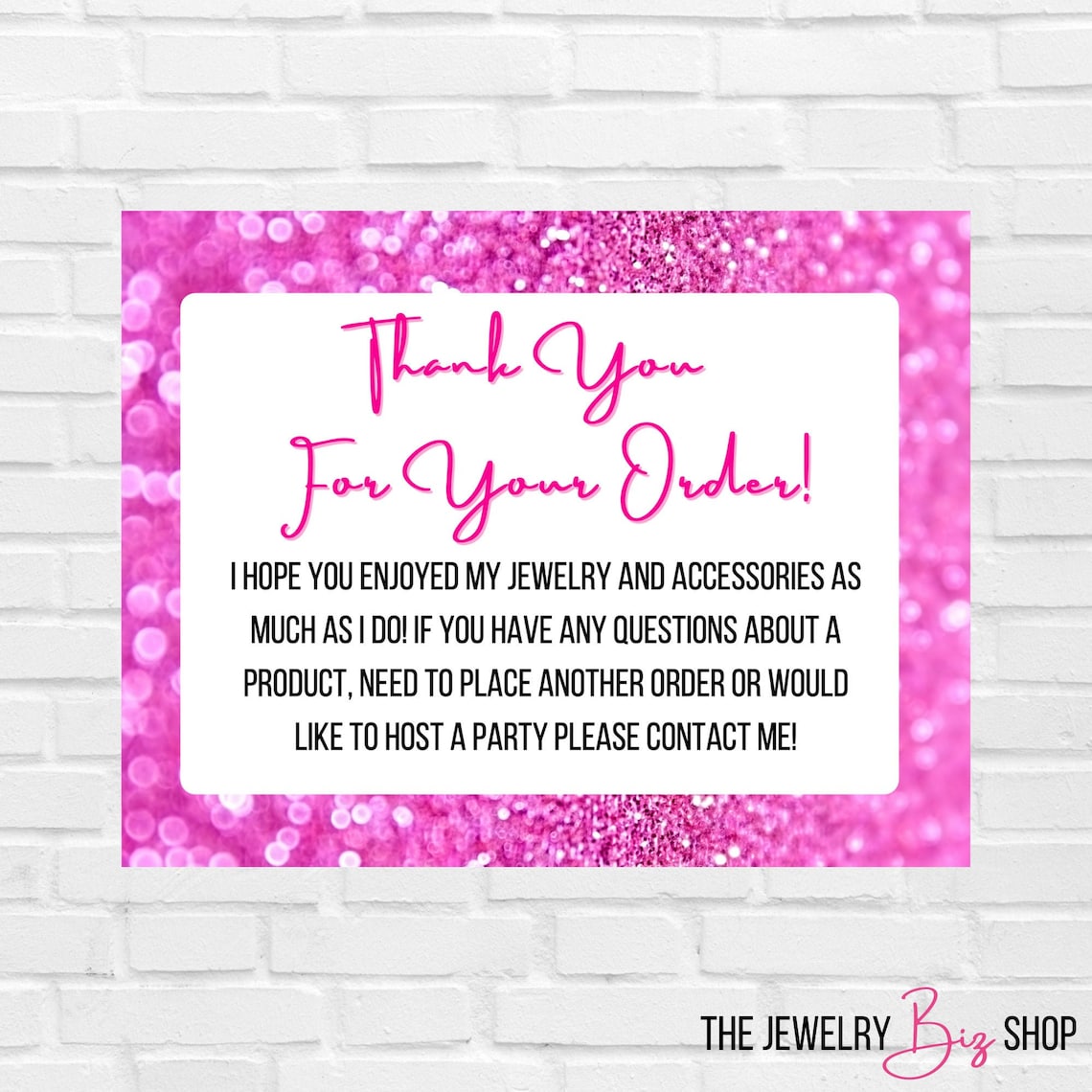 Jewelry Business Thank You Cards Print Consultant Thank You Cards