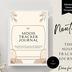 Daily Mood Tracker Journal: Printable Template for Tracking Emotions and Progress