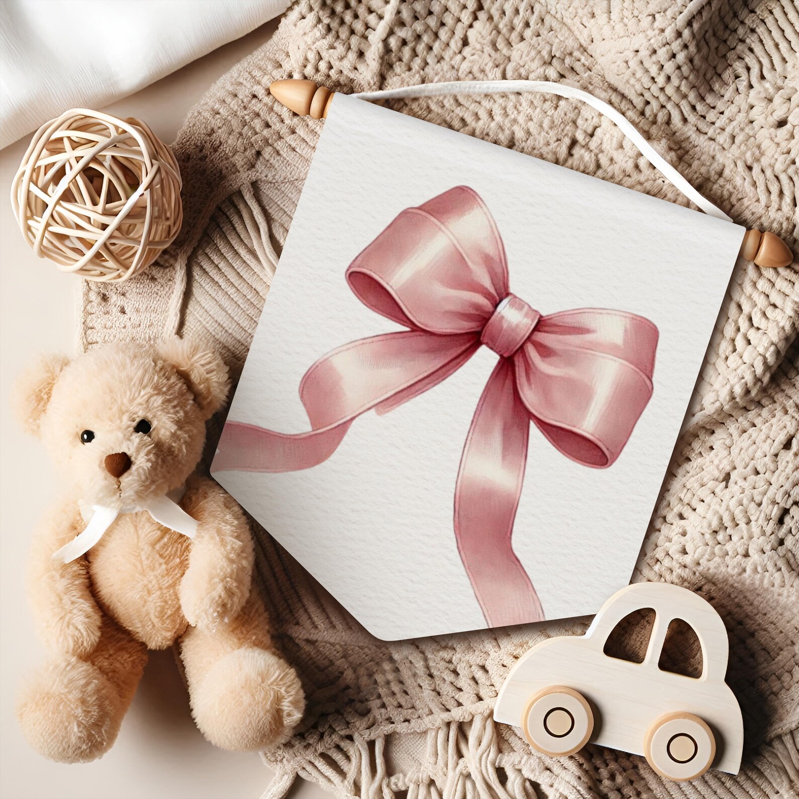 Pink Bow High Chair Banner Printable 1st Birthday Banner for High Chair ...