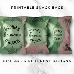 Wicked Birthday Chip bag, Wicked Party Souvenir, Defy Gravity, Wizard of Oz Invite, Glinda and Elphaba loot bags, Wicked Party Favors 1003