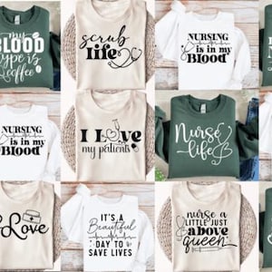 Nurse SVG Bundle, Nurse Quotes, Nurse Sayings, Nurse Clipart, Nurse Life SVG, Nurse Monogram, Nurse Cut File, Nurse Mom, Svg Cut File