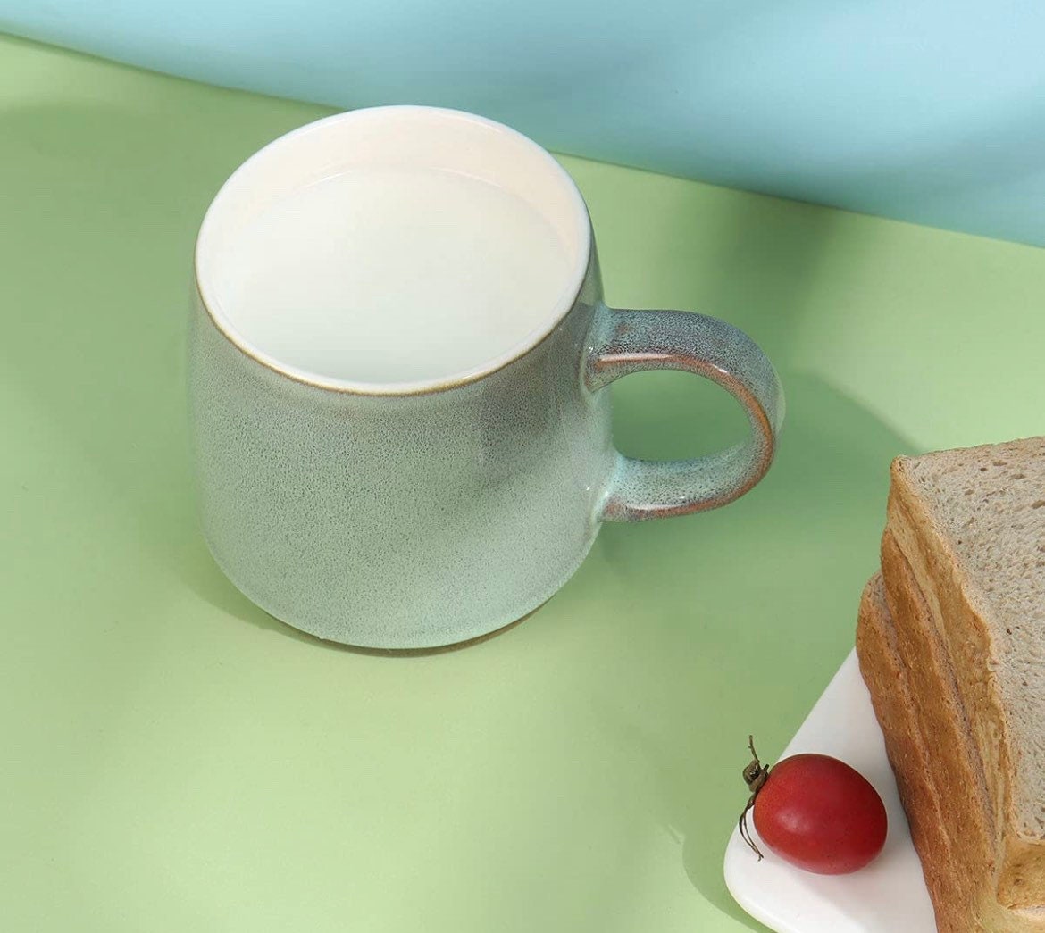 LMYFFF Large Ceramic Coffee Mug21 Oz Green Big Tea Cup for Etsy