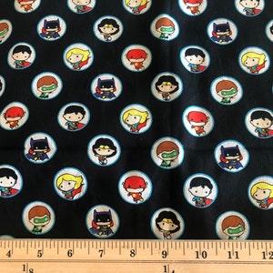 Dc Comics Fabric Glow In The Dark 100 Cotton 1 4 Yard Etsy