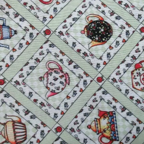 Teapot Fabric Etsy