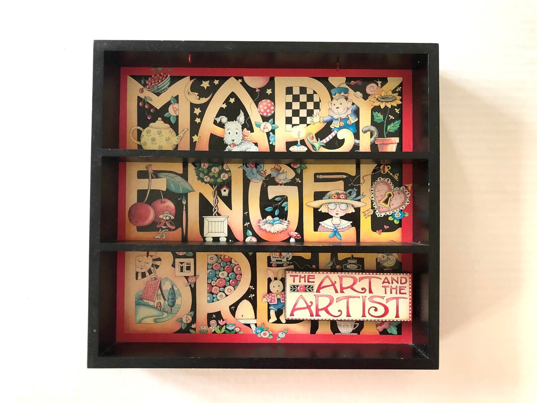 Mary Engelbreit Shadowbox Shelf Miniature Display the Art Etsy