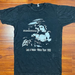 Madonna Like a Virgin Tour Tshirt - Etsy Madonna Like a Virgin Tour Tshirt - Etsy