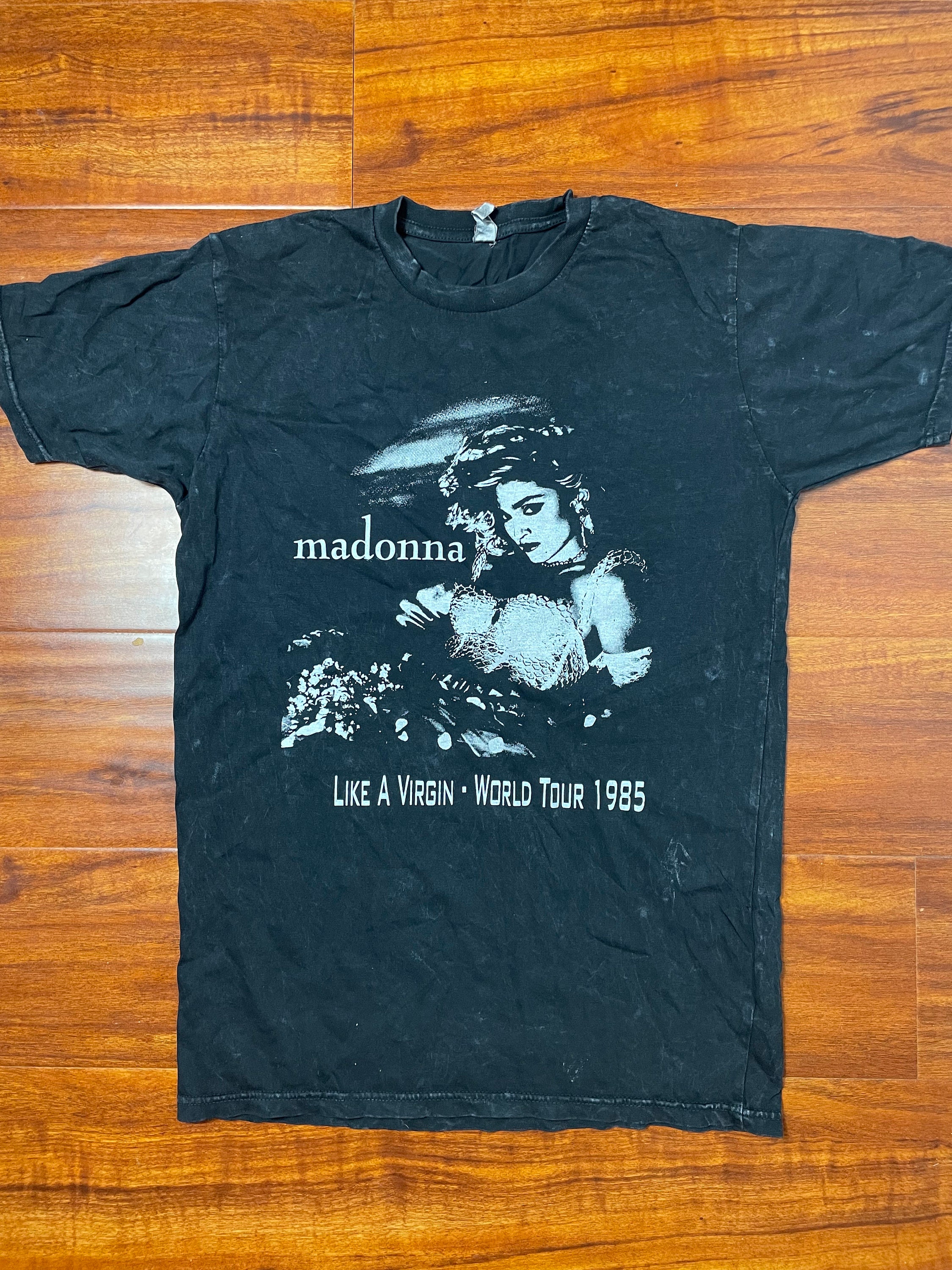 Madonna Like a Virgin Tour Tshirt - Etsy Madonna Like a Virgin Tour Tshirt - Etsy
