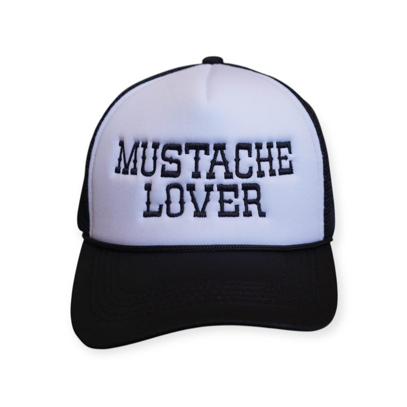 Cappello da camionista da donna Mustache Lover - Cappellino da cowboy con snapback western Forest Green/White