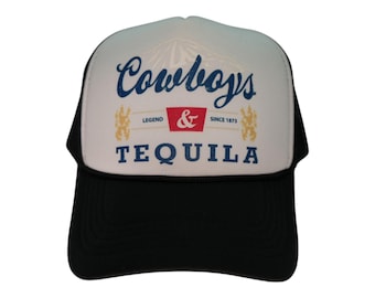 Cappello da camionista da donna Cowboys And Tequila – Snapback stampato DTF
