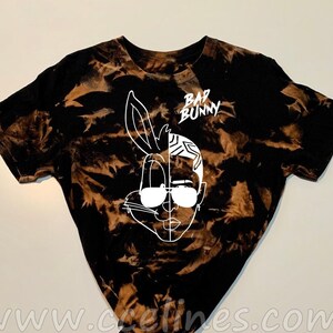 Bad Bunny Shirt Bad Bunny Bleached Tee 